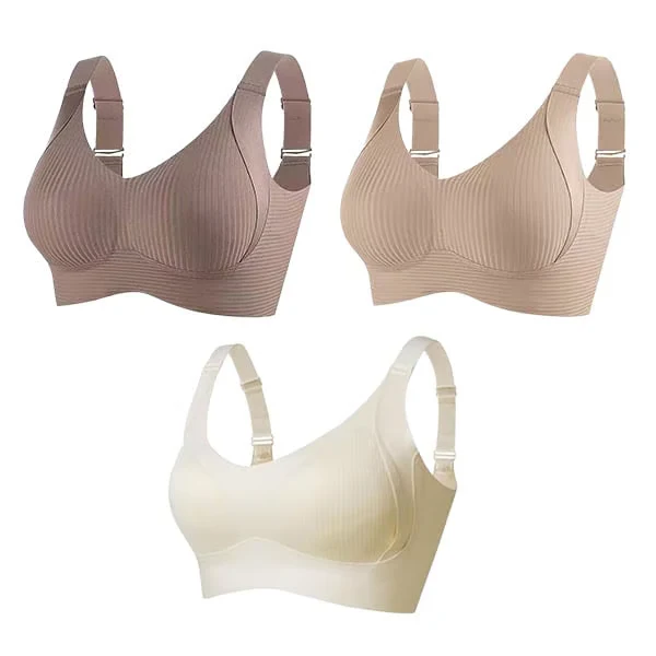 🔥BUY 1 GET2 FREE🔥 Women's Ribbed Adjustable Wireless Bra