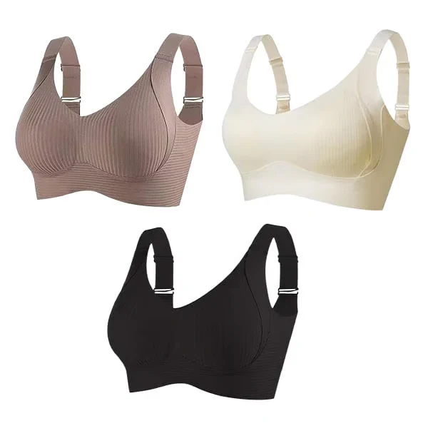 🔥BUY 1 GET2 FREE🔥 Women's Ribbed Adjustable Wireless Bra