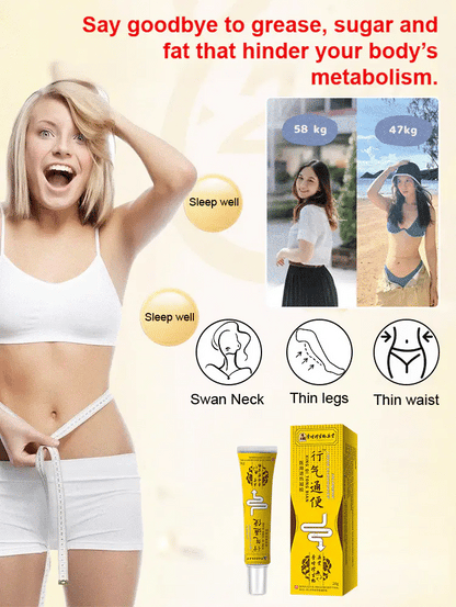 [GASTROINTESTINAL PROBLEMS CURED WITH A SINGLE TOUCH] MEDICAL ANTIPYRETIC GEL FOR PROMOTING QI CIRCU