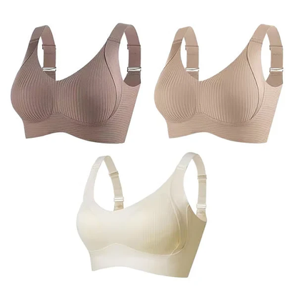 🔥BUY 1 GET2 FREE🔥 Women's Ribbed Adjustable Wireless Bra