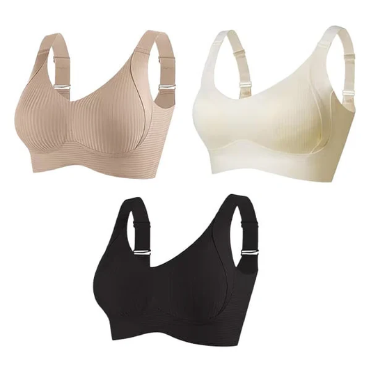 🔥BUY 1 GET2 FREE🔥 Women's Ribbed Adjustable Wireless Bra