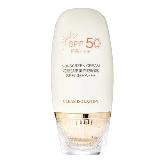 Flower Extract Skin Brightening Sunscreen Cream SPF50+