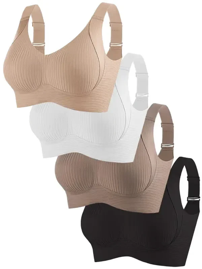 🔥BUY 1 GET2 FREE🔥 Women's Ribbed Adjustable Wireless Bra