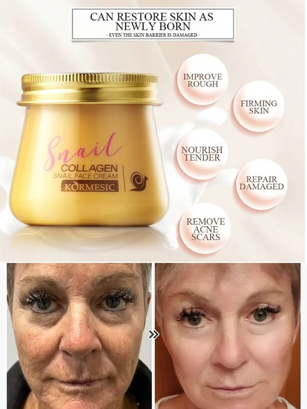 🔥BUY 1 GET 1 FREE!🎁[Secret to Youthful Skin] Snail Hydrating, Anti-Wrinkle and Rejuvenating Cream
