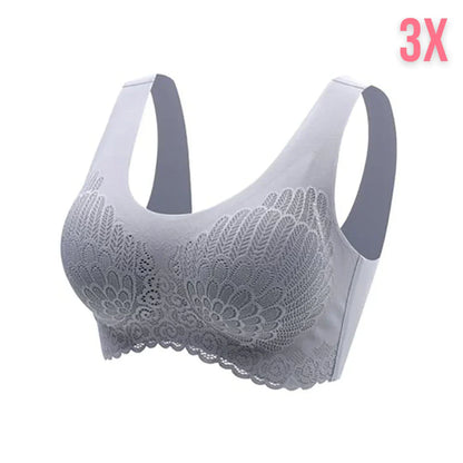 Latex 4.0 Graceful Anti saggy Breathable Lace Bra