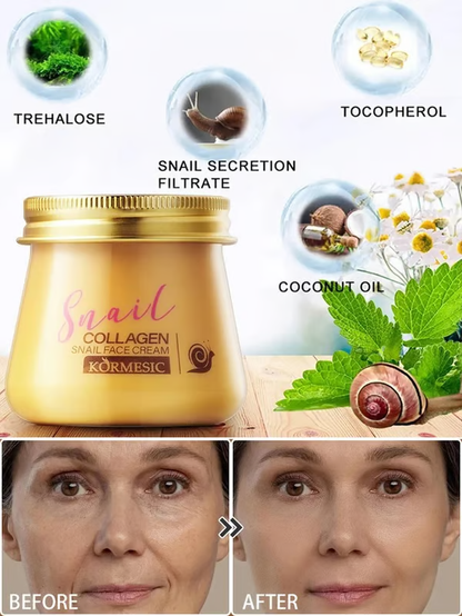 🔥BUY 1 GET 1 FREE!🎁[Secret to Youthful Skin] Snail Hydrating, Anti-Wrinkle and Rejuvenating Cream