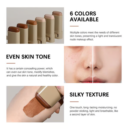 🔥Discover Flawless Beauty with the Solid Tinted Foundation Face Stick! 💄✨