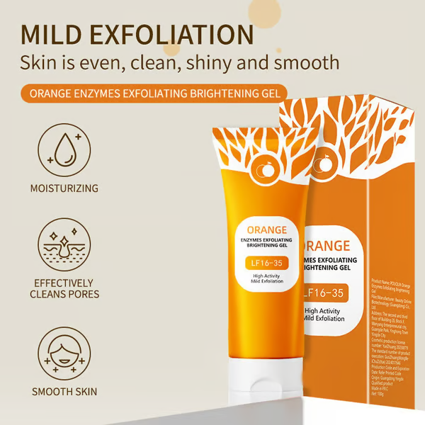 🔥BUY 1 GET 1 FREE🔥 ORANGE ENZYME EXFOLIATING GEL 50G – FACIAL CLEANSING PEEL