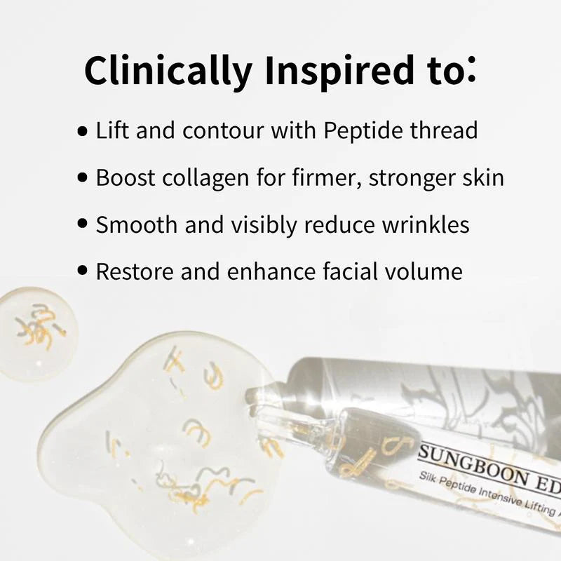 ✨Buy More&Save More✨Silk Lifting Peptide Ampoule: Korean Anti-Aging Serum for Wrinkle Care & Plumping